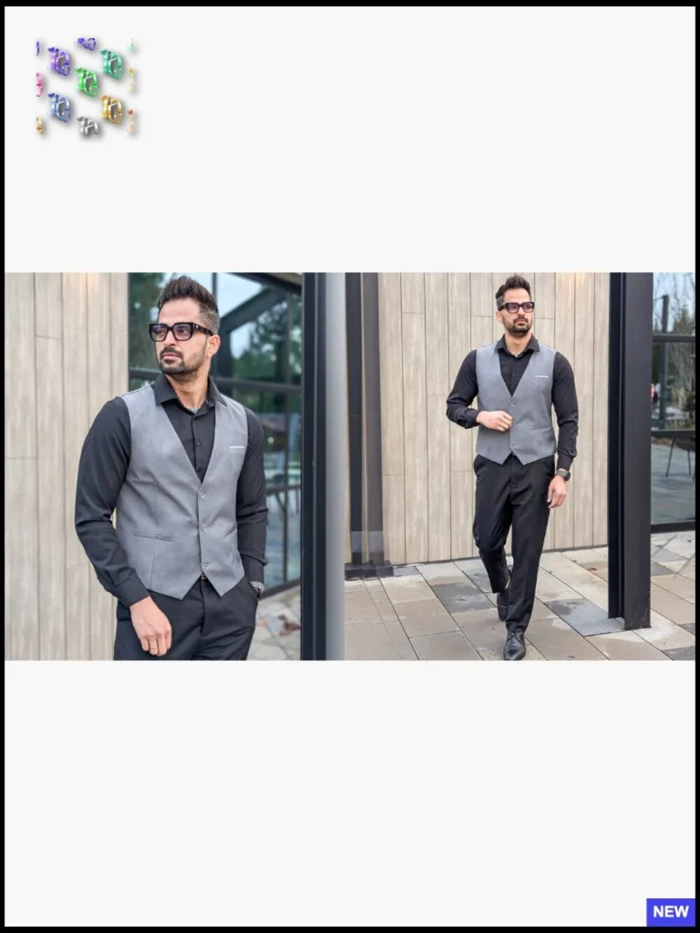 Slim Fit Formal Dress Waistcoat Business Vest Casual Elegant Menswear